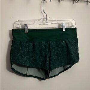 Lululemon Athletica Green Athletic Shorts Moisture-Wicking
